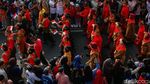 Wayang Jumbo hingga Pakaian Adat, Begini Meriahnya Pawai Budaya di Bekasi