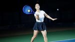 Momen Perdana Anindita Hidayat Main Tenis