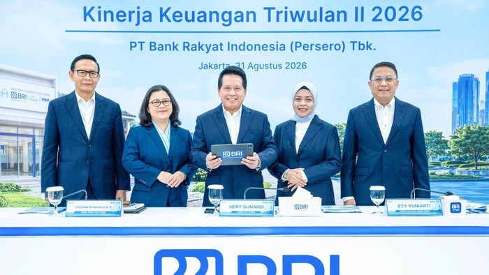 BRI Bukukan Laba Rp 31,2 Triliun pada Triwulan II 2026, Tumbuh 17,5%