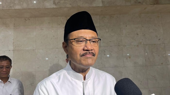 Ketua Panitia Muktamar ke-35 NU, Saifullah Yusuf atau Gus Ipul,  di kompleks parlemen, Senayan, Jakarta, Senin (31/8/2026).