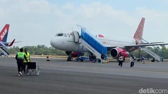 Ilustrasi pesawat di Bandara Iskandar Pangkalan Bun, Kotawaringin Barat, Kalteng.