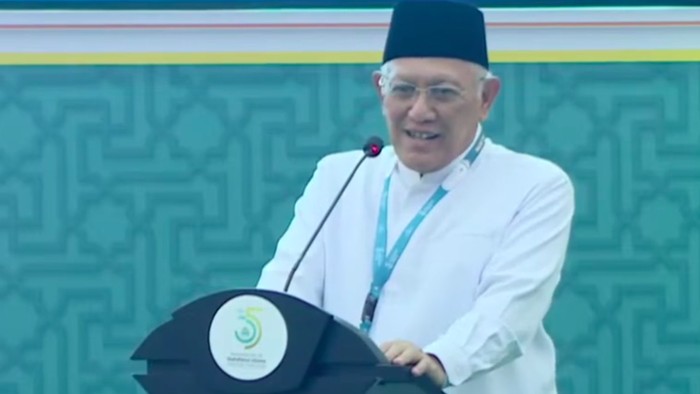 Ketua Umum terpilih PBNU periode 2026-2031, KH Abdul Hakim Mahfudz atau Gus Kikin dalam penutupan Muktamar ke-35 NU, Senin (31/8/2026).