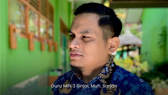 Muh Sarjan, guru MIN 3 Sinjai