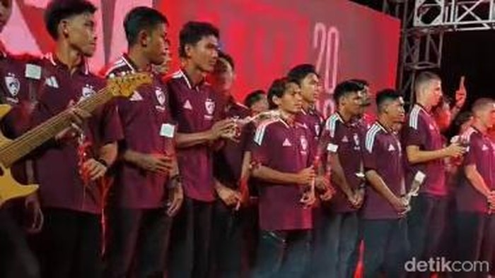 PSM Makassar saat launching skuad di Super League 2026/2027.