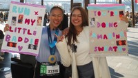 Super Effort! Rebecca Klopper Terbang ke Sydney Demi Support Teman Maraton