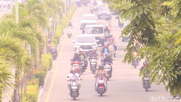 Tarakan dilanda kabut asap pada Senin (31/8/2026).