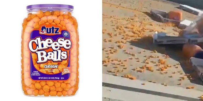 Duh! Ratusan Cheese Balls Tumpah di Tol, Malah Dipunguti Pengendara
