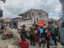 Warga Kuta Tengah di Karo Dievakuasi Akibat Erupsi Gunung Sinabung