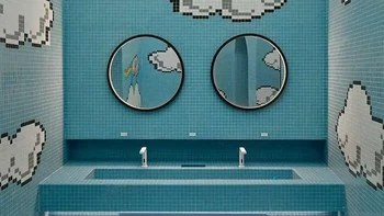 Toilet penuh warna ini adalah POP&ROLL Art Toilet di Budapest, Hongaria. Dirancang seniman Kissmiklos, toilet umum ini disulap menjadi ruang seni bergaya neo-pop dengan hampir 100 karya seni dan 20 toilet unik, termasuk ruangan bermotif pixel yang terinspirasi dunia game era 1980-an dan 1990-an. Foto: via Boredpanda