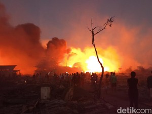 Kian Membara Kebakaran di Denpasar, 100 Warga Terpaksa Mengungsi
