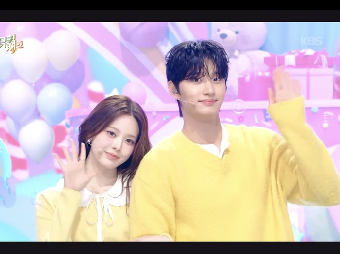 Kim Jae Won dan Bang Jeemin izna dipasangkan sebagai MC acara musik Music Bank.