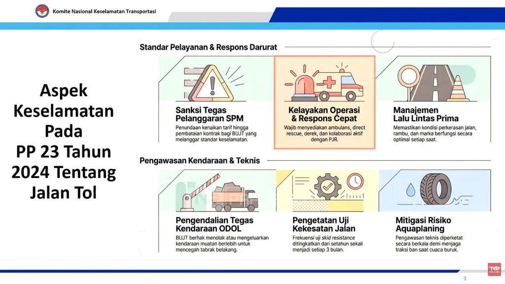 Paparan Ketua KNKT Soerjanto Tjahjono dalam RDP dengan Komisi V DPR RI dengan agenda Pembahasan Kecelakaan di Jalan Tol. Paparan Ketua KNKT Soerjanto Tjahjono dalam RDP dengan Komisi V DPR RI dengan agenda Pembahasan Kecelakaan di Jalan Tol. (Tangkapan Layar Youtube/TVR Parlemen)