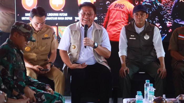 Rakor penanggulangan karhutla  2026 di Griya Agung.