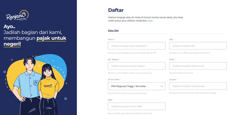 Rekrtumen Relawan Pajak 2027.