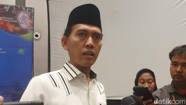 Ketua Komisi Fatwa MUI, Asrorun Niam Sholeh, dalam acara Media Gathering LPPOM MUI di kawasan Harmoni, Jakarta Pusat, Rabu (2/9/2026).