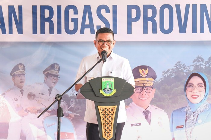 Belum Genap Dua Tahun Memimpin, Andra Soni Resmikan Tujuh Daerah Irigasi