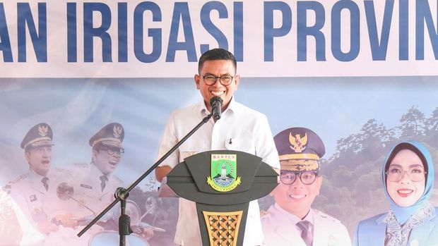 Belum Genap Dua Tahun Memimpin, Andra Soni Resmikan Tujuh Daerah Irigasi