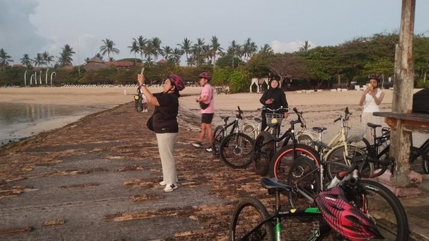 Berburu Sunrise Sambil Gowes di Nusa Dua