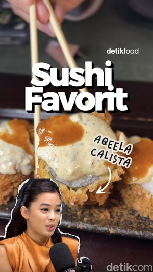 Video Cicip Lezatnya Sushi di Resto Favorit Aqeela Calista 