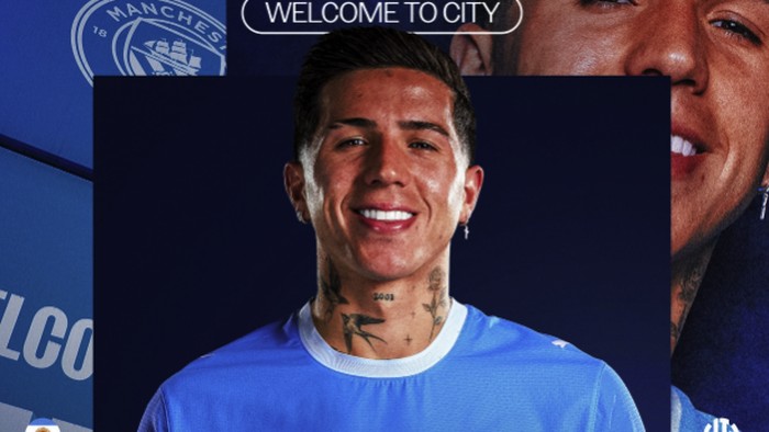 Manchester City menyelesaikan proses belanja musim panas dengan membeli Enzo Fernandez dari Chelsea.