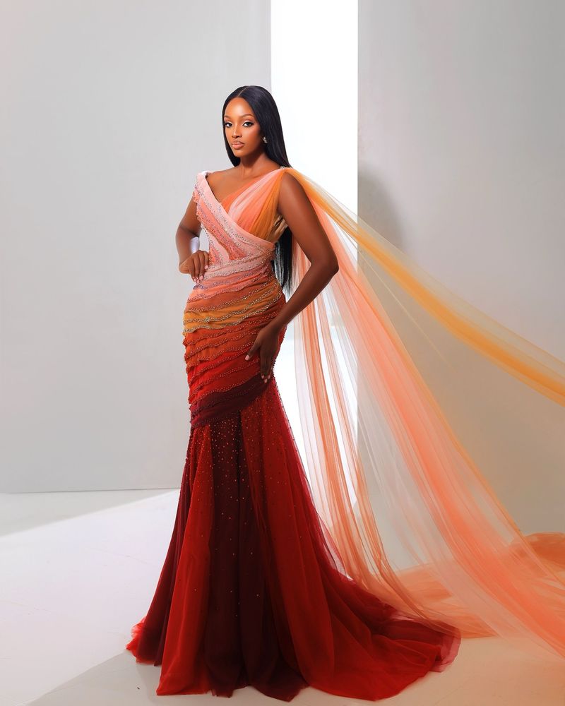 Gaun Miss Uganda di Miss World 2026, terinspirasi dari operasi caesar.