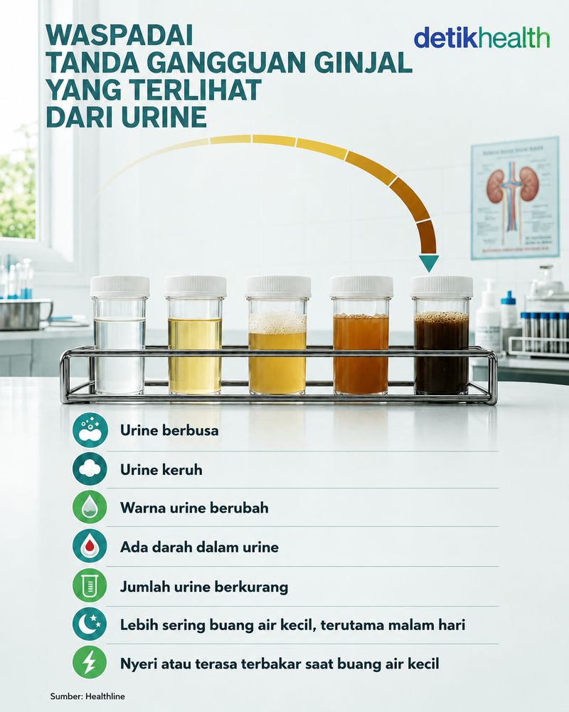 gejala gangguan ginjal yang terlihat dari urine