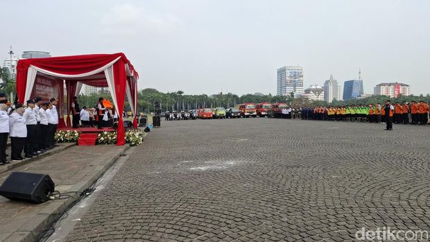 Gubernur DKI Jakarta Pramono Anung meminta seluruh jajaran Pemprov DKI Jakarta meningkatkan kesiapsiagaan menghadapi fenomena El Nino. (Belia/detikcom)