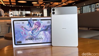 Infinix XPAD 30 Pro resmi hadir di Indonesia dengan harga mulai Rp 3.499.000. Tablet ini menyasar mahasiswa dan profesional muda untuk belajar, bekerja, hiburan, hingga gaming. Foto: Rizqy Nur Amalia/detikINET