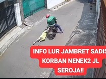 Video: Rekaman CCTV Jambret Sadis Seret Nenek 70 Tahun di Semarang