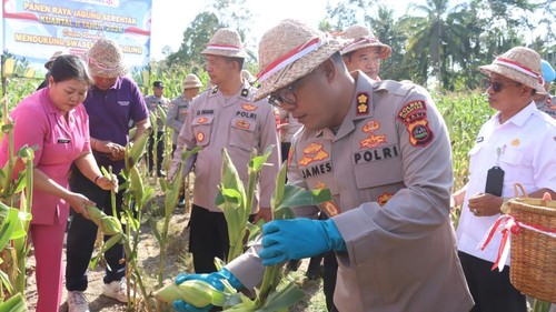 Kapolres Gianyar AKBP James Rajagukguk di Desa Pejeng Kaja, Kecamatan Tampaksiring, Gianyar, Rabu (2/9/2026). (Dok Polres Gianyar).