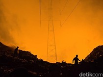 2 Jam Api Berkobar, Begini Suasana Terkini Kebakaran TPA Putri Cempo Solo