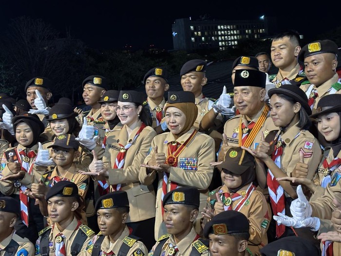 Kwarda Gerakan Pramuka Jawa Timur menggelar Apel Peringatan Hari Pramuka ke-65