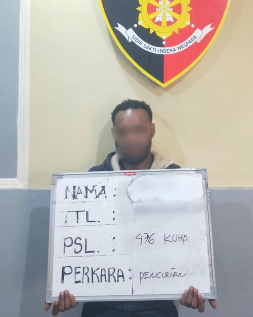 Mahasiswa berinisial MS yang curi motor di Lapangan Renon, Denpasar. (Dok. Polresta Denpasar)