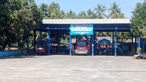 Mako Damkarmat Lombok Timur, NTB, Selasa (1/9/2026). (Sanusi Ardi W/detikBali)