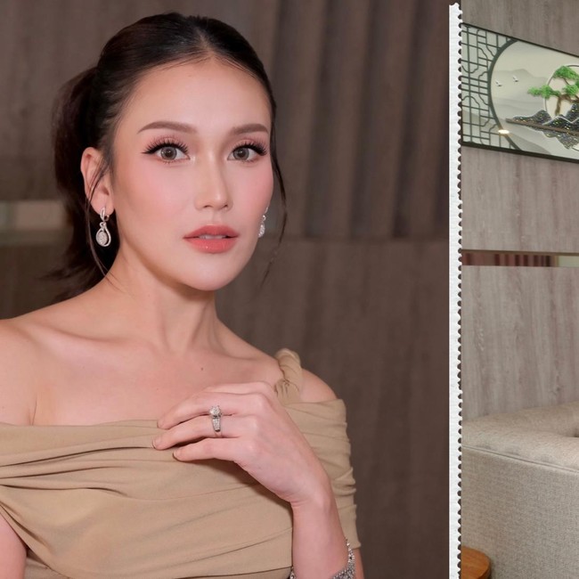 Kondangan di Bali, Gaya Ayu Ting Ting Pakai Tas Rp 70 Juta Curi Perhatian
