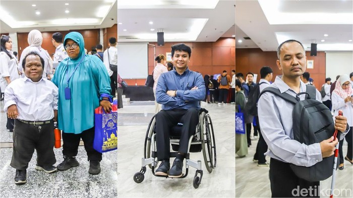 Sejumlah pencari kerja mengikuti Inclusive Job Fair di Kantor Wali Kota Jakarta Timur, Penggilingan, Jakarta Timur, Rabu (2/9/2026). Kegiatan tersebut menjadi wadah bagi masyarakat untuk mendapatkan informasi sekaligus kesempatan kerja dari sejumlah perusahaan.