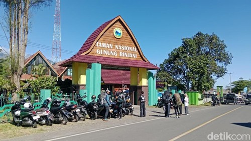 Pintu masuk pendakian Gunung Rinjani via Sembalun, Lombok Timur, NTB, Rabu (1/4/2026) foto (Sanusi Ardi W/detikBali)