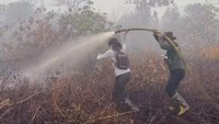 Sherina Ikut Padamkan Langsung Karhutla di Kalimantan