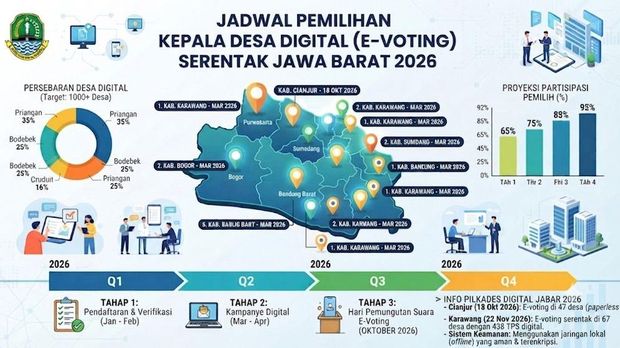 Skema Pilkades Digital Serentak di Jabar Skema Pilkades Digital Serentak di Jabar