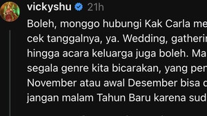 Gak pakai tunggu lama, musisi atau manajernya langsung memberikan komentar. Salah satunya pedangdut Vicky Shu.  Foto: dok Threads