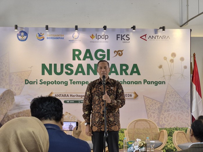 Wakil Menteri Pendidikan Tinggi, Sains, dan Teknologi (Wamendiktisaintek), Prof Dr Fauzan, M Pd dalam acara Talkshow Ragi Nusantara di Antara Heritage Center, Jakarta, Rabu (2/9/2026).