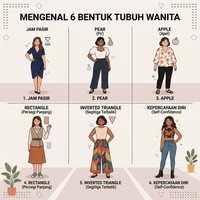 Kenali 6 Bentuk Tubuh Wanita dan Pakaian yang Cocok untuk Dipakai
