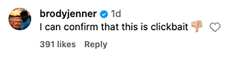 Brody Jenner Jawab Gosip Tentang Kendall Jenner Brody Jenner Jawab Gosip Tentang Kendall Jenner
