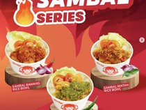 Bikin Kalap! Chicken Rice Bowl Pakai 3 Jenis Sambal yang Pedas Segar