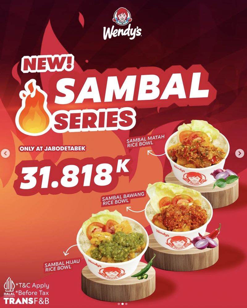 Chicken rice bowl sambal series Wendy's Chicken rice bowl sambal series Wendy's
