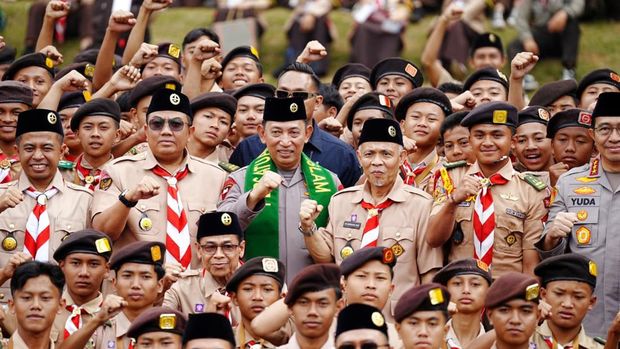 Kapolri di Selabintana Camping Ground, Kabupaten Sukabumi, Jawa Barat pada Kamis (3/9/2026)