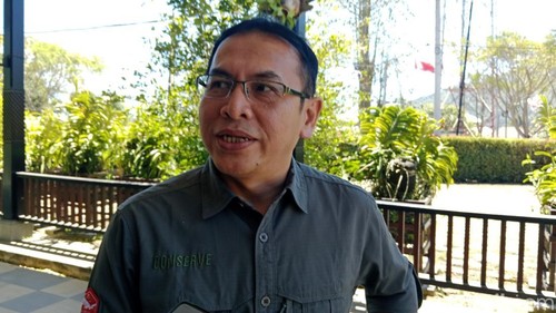 Kepala Balai TNGR ketika diwawancara terkait pembatasan aktivitas Gunung Rinjani, Lombok, NTB, Kamis (3/9/2026)