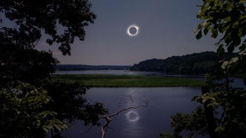 Bumi, 150 juta kilometer dari Matahari. Pemandangan ini familiar lah, buat kamu. Foto: Ron Miller via IFLScience