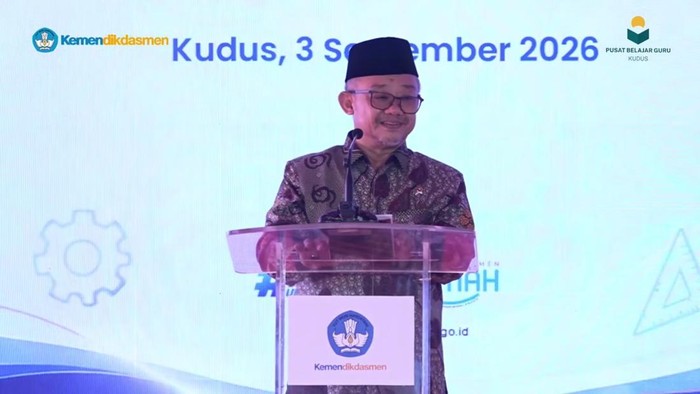 Mendikdasmen dalam peluncuran STEM Nasional di Kudus (3/9/2026).