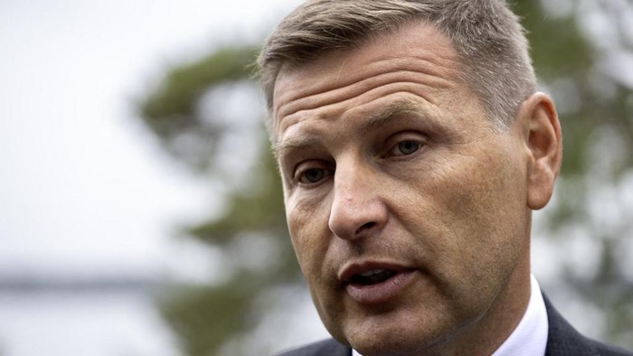 Menhan Estonia Hanno Pevkur (dok. AFP/ANDERS WIKLUND)